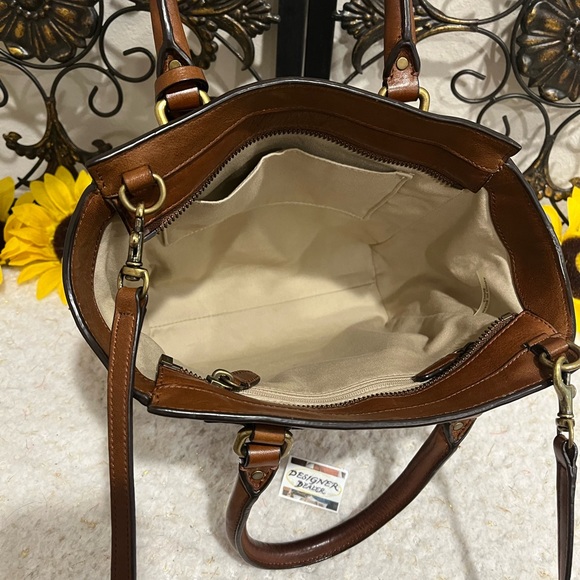 COACH Legacy Mini Tanner Pyramid Stud Crossbody RARE! Brown GUC! - Picture 8 of 15